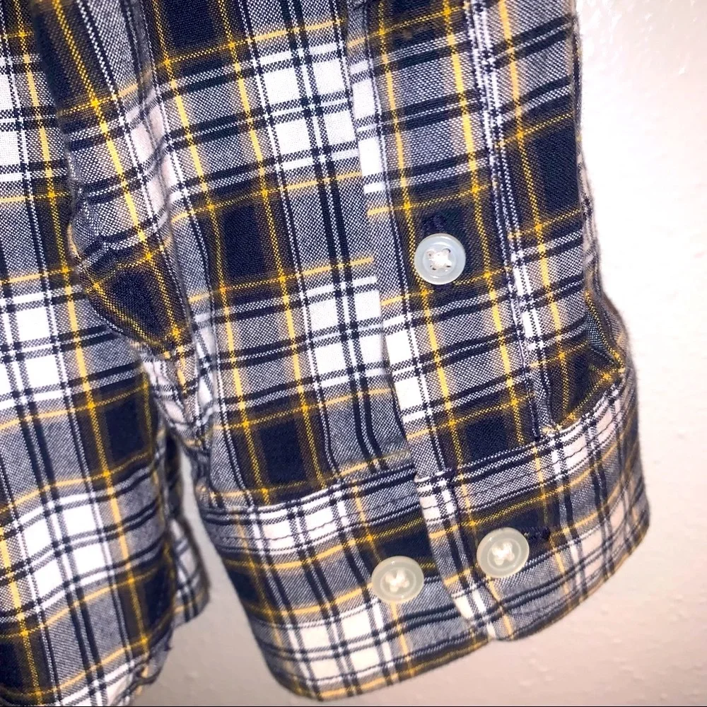 Old Navy Plaid/Check Size 14 Boys Button Down Cotton Shirt